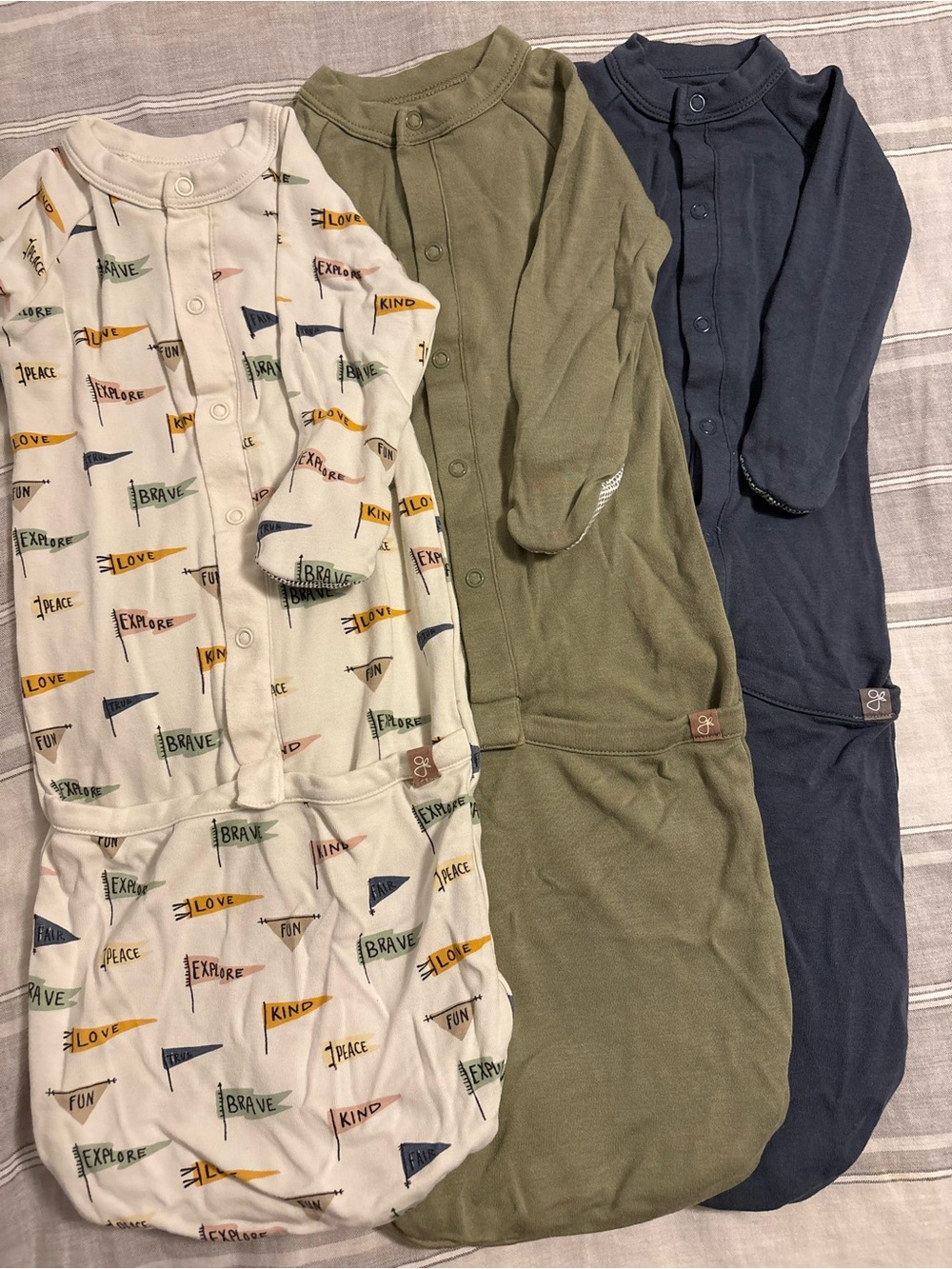 Goumi 24 Hour Convertible Gown Bundle of 3 in size 3-6M